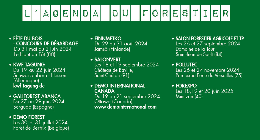 image Agenda du forestier
